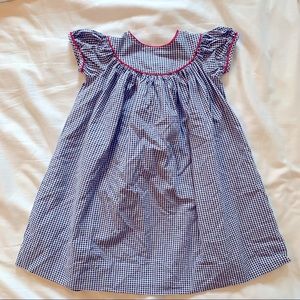 Kelly’s Kids navy gingham dress size 5-6